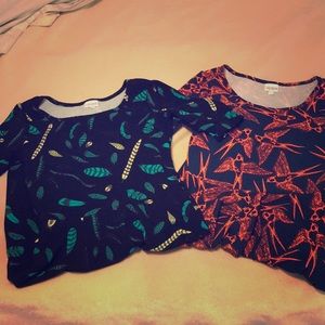 2 LuLaRoe Nicole dresses
